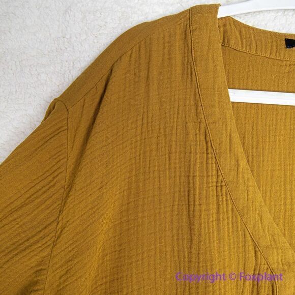 NEW Madewell Lightspun Colette Mini Dress, color:‎ gold. plus size 18W - Picture 10 of 16